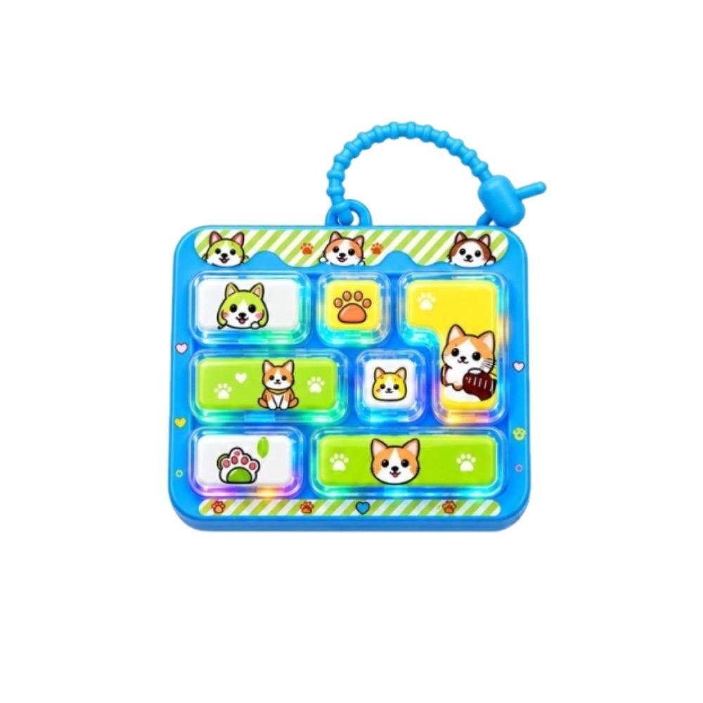 Animals 7 Keys Keyboard Keychain Cartoon Keyboard Clicker Keychain  Backpack Decor