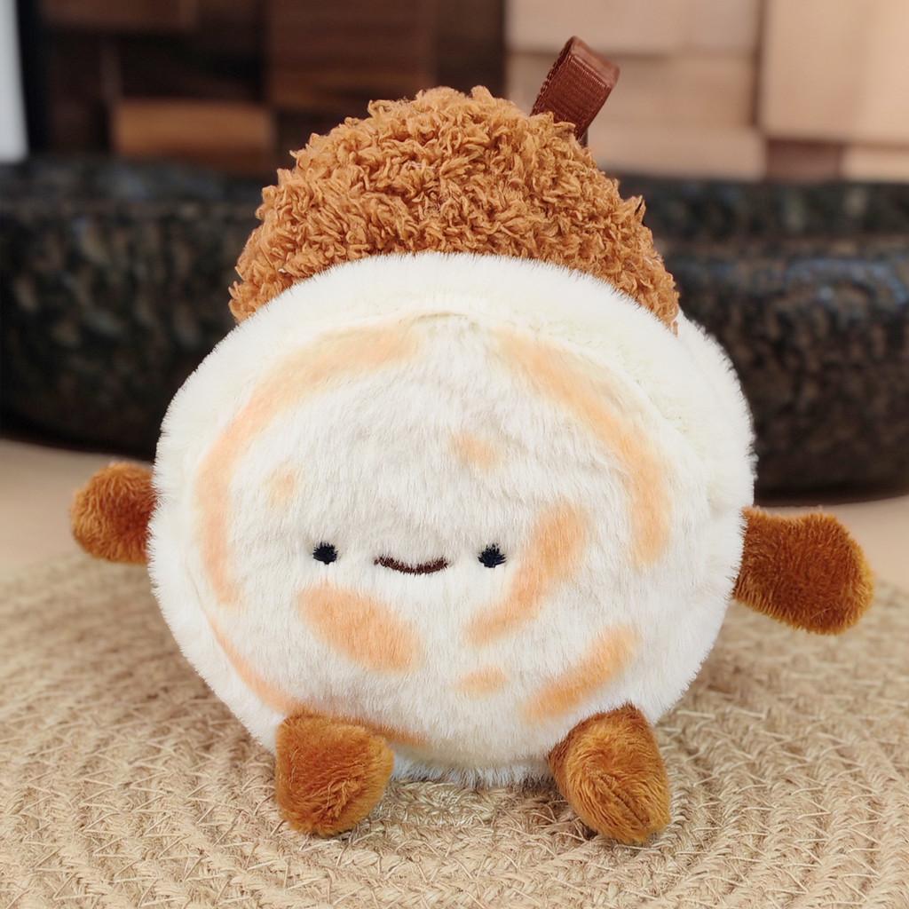 Очаровательный плюшевый брелок в виде сэндвича с мясом для модных подарков и милых аксессуаров