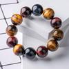 Красочный браслет из камня тигрового глаза, трехцветный модный властный браслет для мужчин и женщин