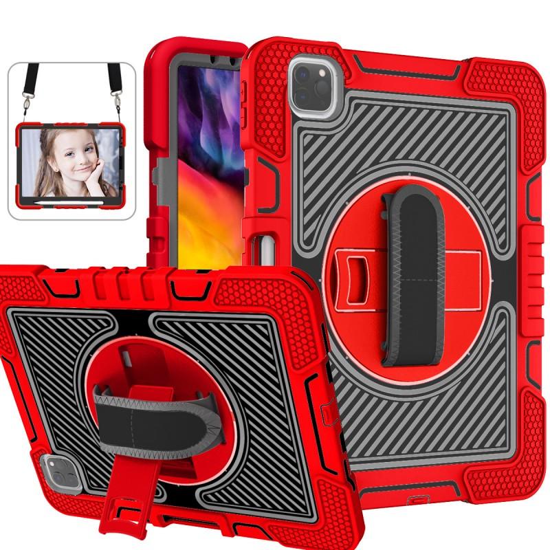 IPad Pro 11 Case Air 4/5 10.9 Rotating Stand Wristband 10.2 Shockproof Silicone Cover