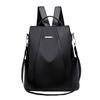 Fashion Women Solid Color Zipper Anti-theft Shoulder Bag Handbag Travel Backpack