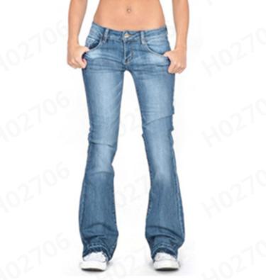 Женские классические джинсы bootcut с высокой талией, эластичные джинсовые брюки для повседневной носки