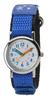 [Clefer] Analogue Watch for Kids, Educational Watch, Waterproof, Nylon Strap, White Dial, Kids, NB-AK216-A, Girls, Blue
