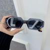 Винтажные женские модные квадратные солнцезащитные очки Ретро черные солнцезащитные очки Женские Мужские Очки