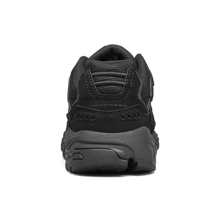 Skechers Stamina Мужские Полностью Черные Низкие Папины Кроссовки Повседневные 51919-BBK