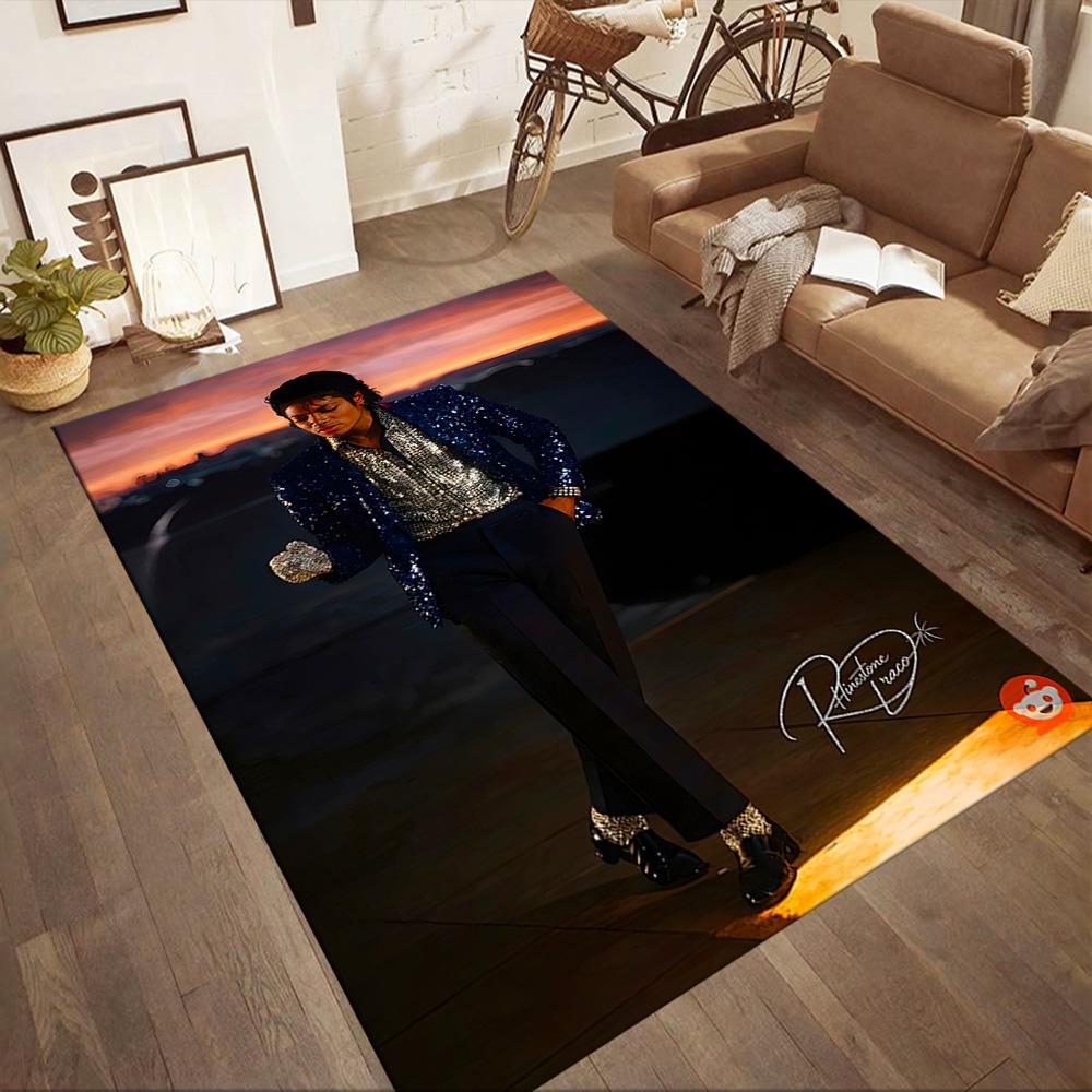 Michael Jackson 95 Floor Mat Suitable for Hallway Game Room Outdoor Dining Room Anti-slip Rug Decorate Offices Spiritual Gift