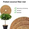 20/30/40СМ Мульчирующее кольцо из кокосового волокна Натуральный кокосовый койр Защитный мат для деревьев Диски Кольцо для покрытия почвы горшка для комнатных и уличных растений