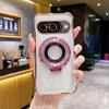 Прозрачный чехол с блестящей рамкой для Google Pixel 9A 8A 7A 8 7 10 9 Pro XL с магнитной подставкой, противоударный чехол с воздушной подушкой
