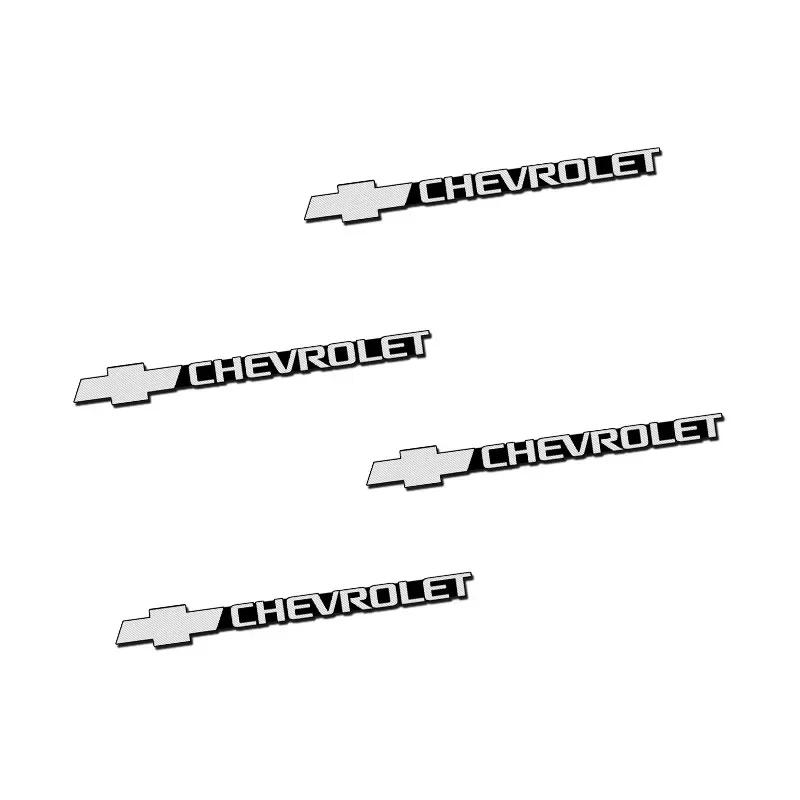 AABHC1 4pcs Alloy Car Stereo Sound Audio Sticker for Chevrolet Corvette Cruze Silverado Captive Traverse Spark Equinox Malibu Orlando