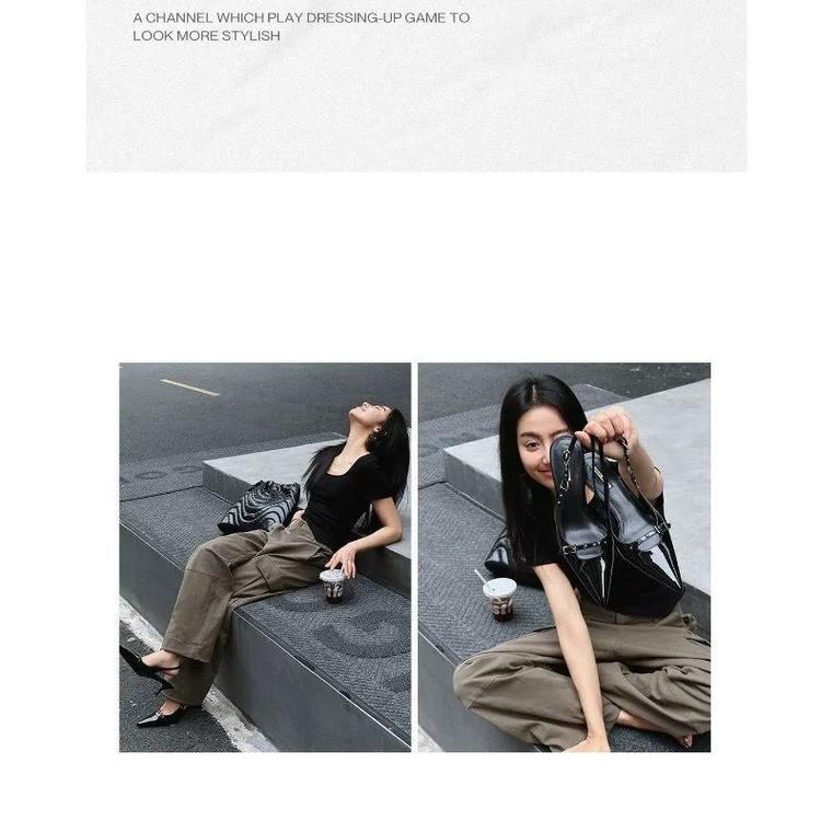 2025 summer Korean version fashion new pointed head thin heel bag head empty fashion single shoes fashion temperament high heel women's shoes