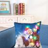 Elegant Cotton Linen Pillow Cover With Led Lights For Charming Christmas Decor