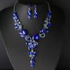 Товар Серьги Комплект Цепочка 2-х Части Кристалл Стеклянный Сплав Платье Аксессуары Женское Ожерелье