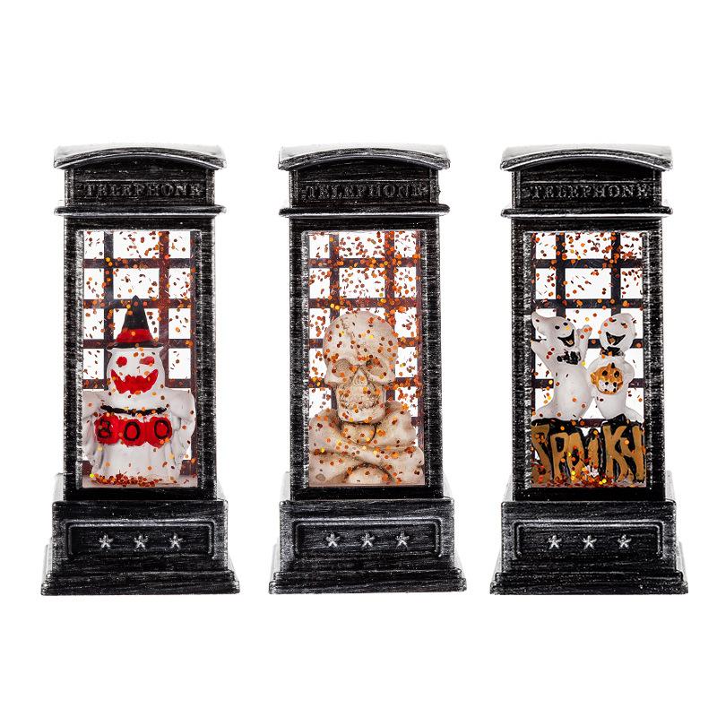Halloween Pumpkin Lantern Ghost Lantern Ghost Festival Skull Wind Lantern Halloween Night Light Desktop Ornament Candle Lantern