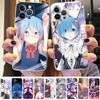 Чехол для телефона ReZERO Рам Рем для iPhone 15 8 7 6 6S Plus X SE 2020 XR XS 14 11 12 13 Mini Pro Max