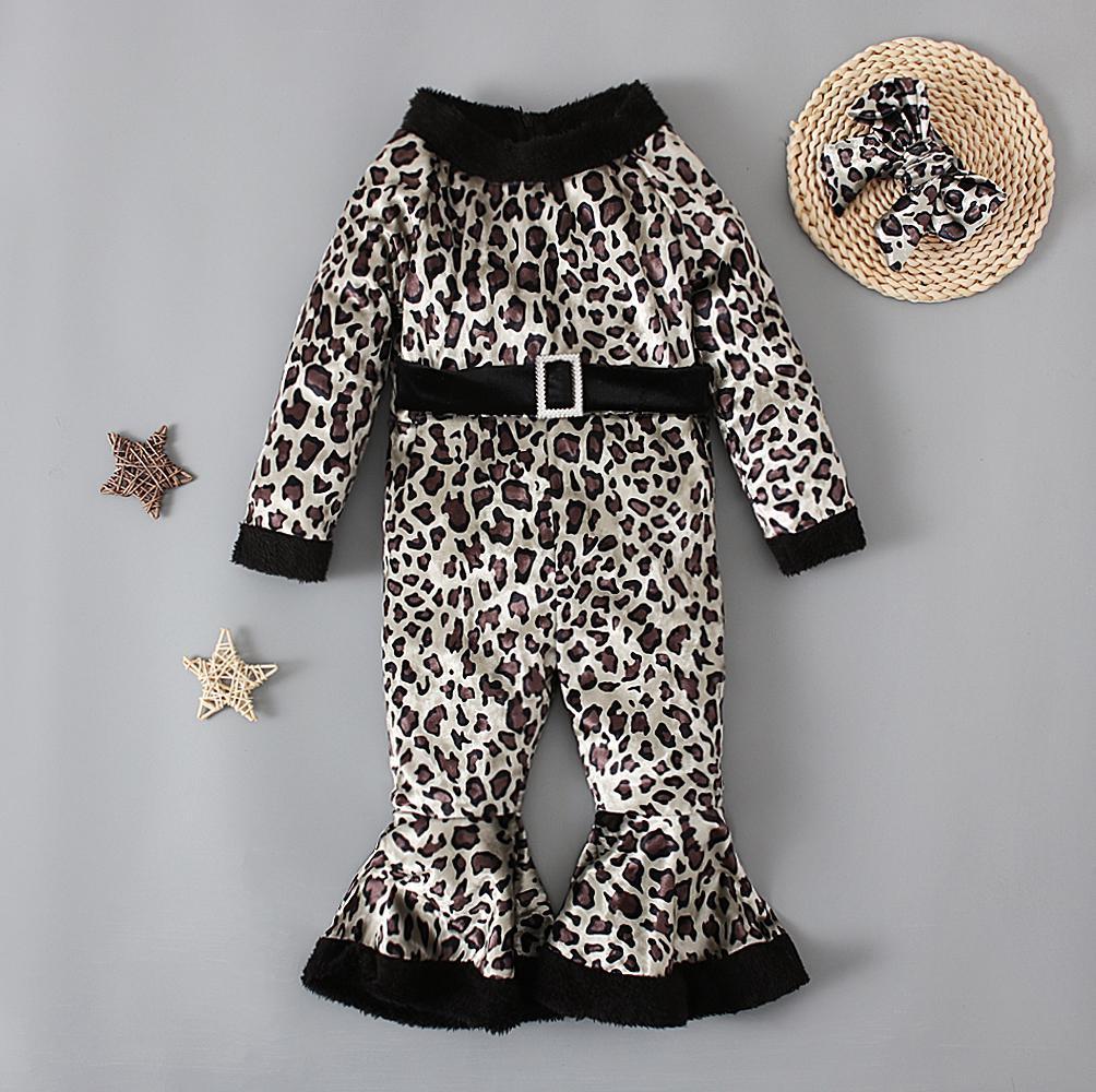 Бархатный плюшевый комбинезон и головные уборы для девочек, рождественская и новогодняя одежда для детей 1–6 лет