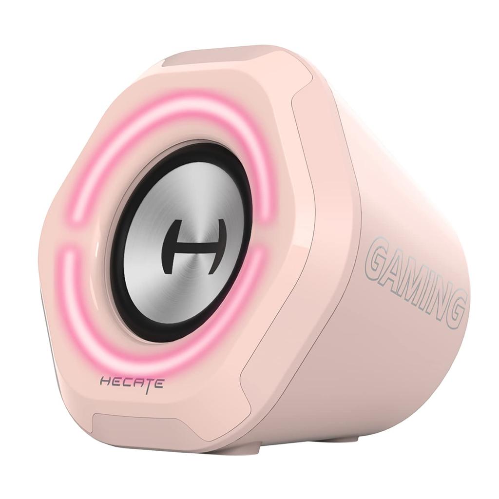 Игровой динамик Edifier Hecate G1000, 5 Вт, Bluetooth, RGB, Розовый, Японский динамик, Выход, 5.3, Широкополосный динамик, Порты USB/3,5 мм, Освещение, (ED-G1000-PK)