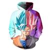 Полиэстер Dragon Ball Z Супер Сайян Гоку Мужская Женская Аниме Толстовка с Капюшоном**