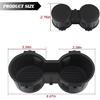 TQPONLY Front Seat Dual Cup Holder Rubber Ert Fitment 2016- Ford F150 F250 F350 F450 F550 Super Duty Truck Accessories