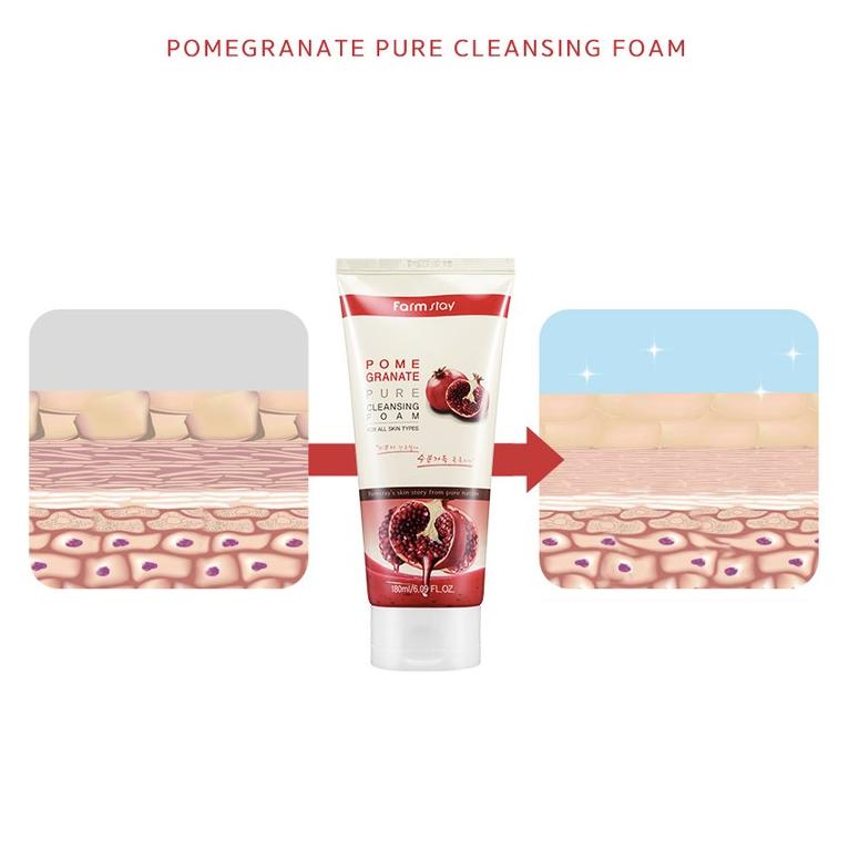 FARM STAY Очищающая пенка Pomegranate Pure 180 мл (3 варианта)