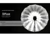 Godox 60" Черно-белый и Черно-серебристый Софтбокс-отражатель-зонт 150 см для студийного портретного освещения