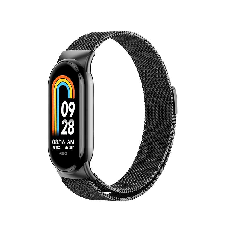 Миланский ремешок для Xiaomi Mi Band 10 9 8 NFC Магнитный браслет Correa для Xiaomi Band 10 Керамический Металлический Сменные аксессуары