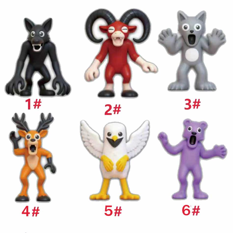 Новый 99 ночей в лесу Сова-олень Коза Игрок Главный герой Персонаж Набор моделей монстров Сборная фигурка Пластиковые игрушки Подарки