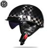 Мотоциклетный шлем ретро немецкий классический мото шлем Casco Moto полушлем DOT сертификация Capacete De Moto с HD козырьками