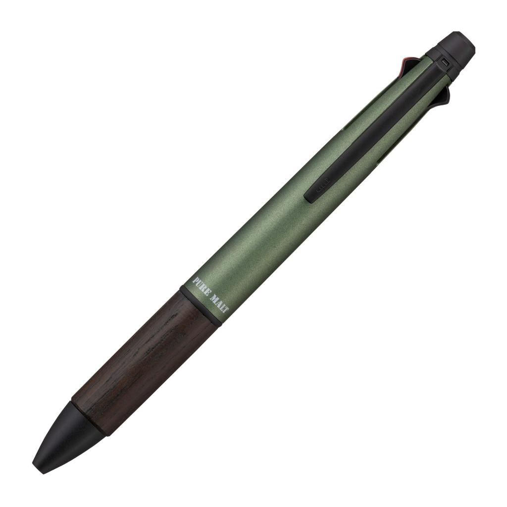 Mitsubishi Pencil Pure Malt Jetstream Inside Forest MSXE520050588 Multi-Function Pen, 4&1, 0.5mm, Green,