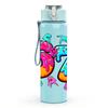1PC Colorful 67 Number Graffiti Print 750ml Color Plastic Sports Water Bottle Leakproof Flip Straw Lid Suitable for Sports Office Home Use