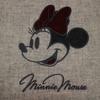 Marushin Tote Bag Disney Minnie H35 X W32 X D8cm Big Cute Ribbon UK MOON Company Wool Fabric 2335021300 (excluding Handle)