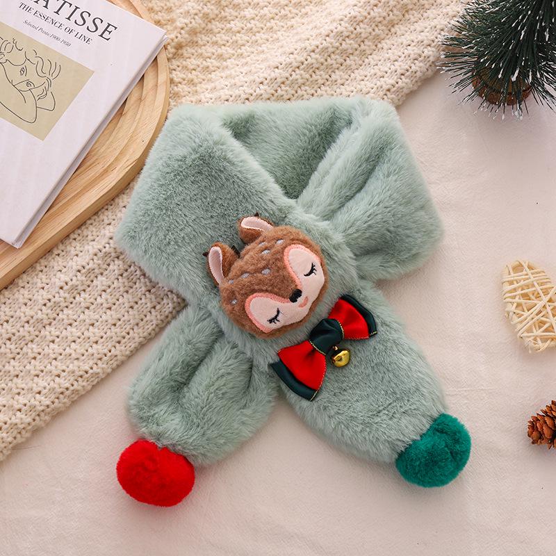 Рождественский снуд: Плюшевый зимний шарф-манишка для младенцев, малышей, мальчиков и девочек