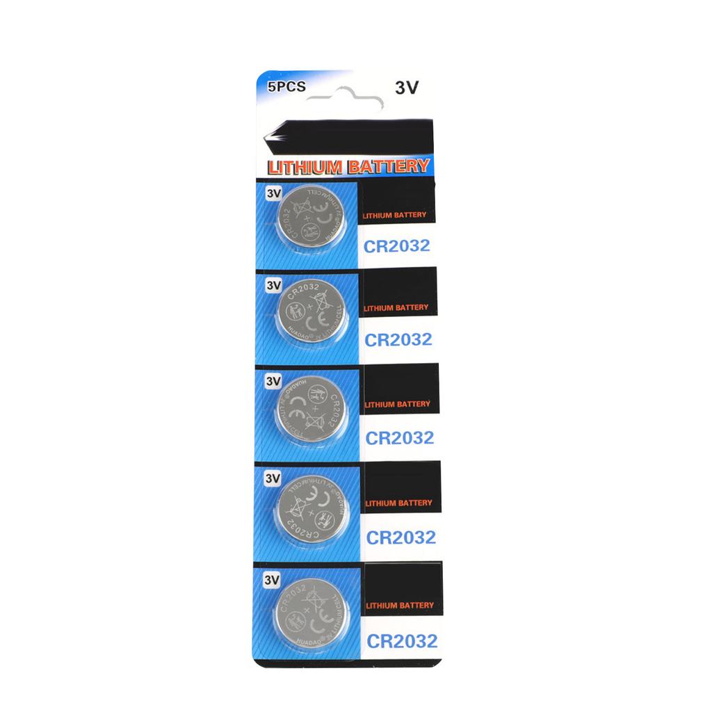 5/10 шт. CR2032 3 В литиевая батарейка-таблетка для часов, датчиков температуры, бутылок с водой, пультов дистанционного управления, игрушек