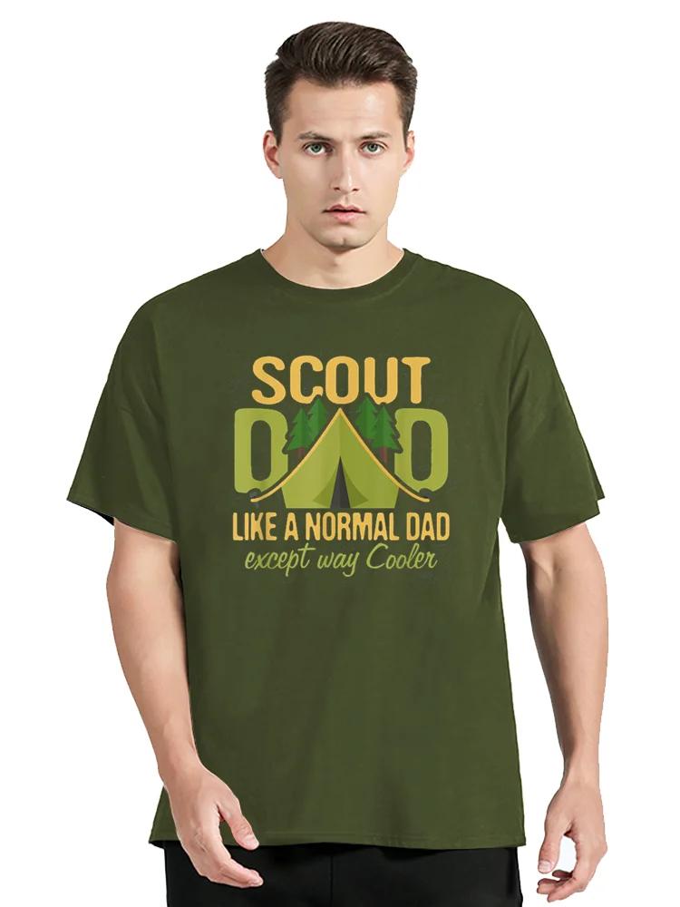 Scout Dad Cub Leader Boy Camping Scouting T Shirts Graphic Cotton Streetwear Short Sleeve Birthday Gifts Summer Style T-shirt