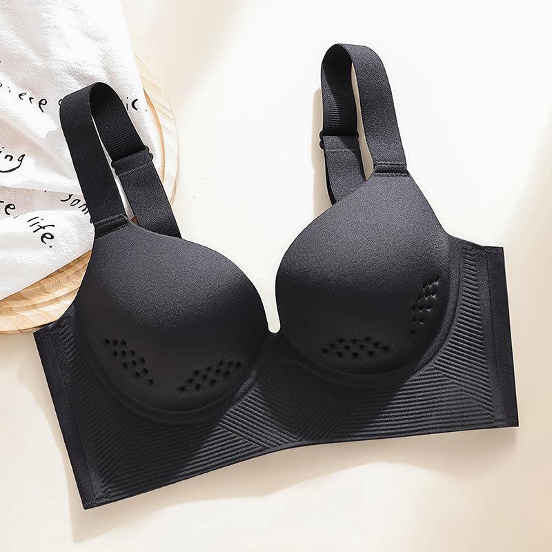 Plus Size Seamless Push-Up Shaping Bra with Side Support