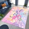 1 шт. Коврик для стула My Little Pony Friendship is Magic - Дизайн с персонажами аниме и мультфильмов, Нескользящий ковер для офисных кресел, Подходит для домашнего декора, Гостиной, Спальн
