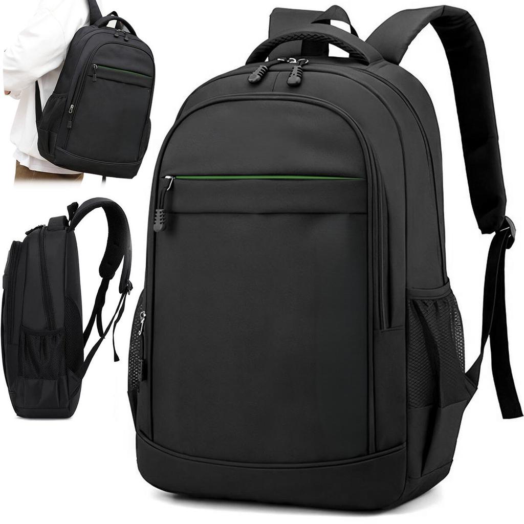 ZOLA Teen Backpack, 2 Compartments, Water Resistant, Black, 42x32x15cm, School Bag, Daily Commute
