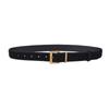 Fashion Women.s Double Genuine Leather Belt For Jeans Buckle Alloy Dresses Square With V7N0