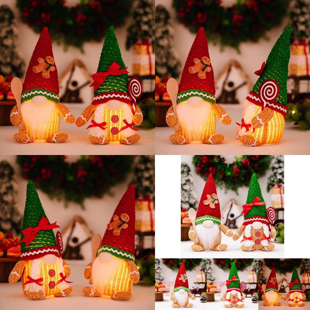 Adorable Gingerbread Man Decoration With Lighted Features For Christmas Festivities