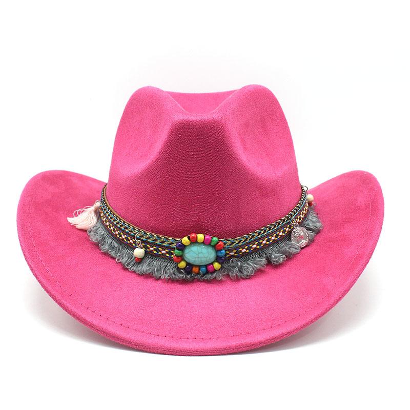 Замшевая шляпа Jazz Hat Western Cowboy Hat Men's British Gentleman's Top Hat Big Brim Outdoor Sun Hat