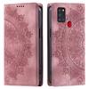 Для Samsung Galaxy A21s Чехол-книжка из ПУ кожи с тиснением мандала, с магнитной застежкой