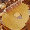 1PC Embossing Engraved Rolling Pin Baking Tool Cookie Fondant Cake Dough Roller Patterned Rolling Pin Kitchen Accessories