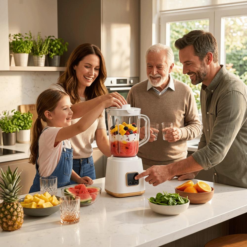 Wireless Mini Blender 750ml Large Capacity Portable Blender Daily Helper Juice Mixing Cup Home