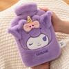 Water-Filled Hot Water Bottle Sanrio Officially Licensed Cute Plush Hand Warmer for Girls, Hot Compress for Stomach, Warming Bed Artifact