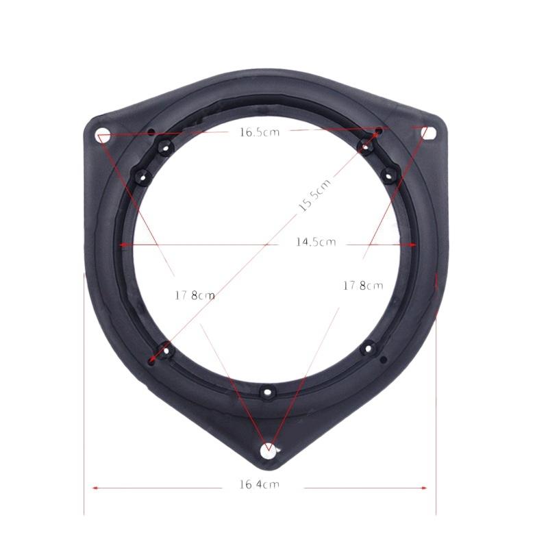 6.5Inch Front Rear Door Stereo Speaker Mat Adapter Wire Mount Plugs Plates Bracket Spacers Ring for Toyota Rav4 09-21