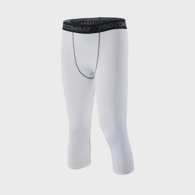 Men’s Quick-Dry Sports Compression Tights for Running, Basketball, and Football