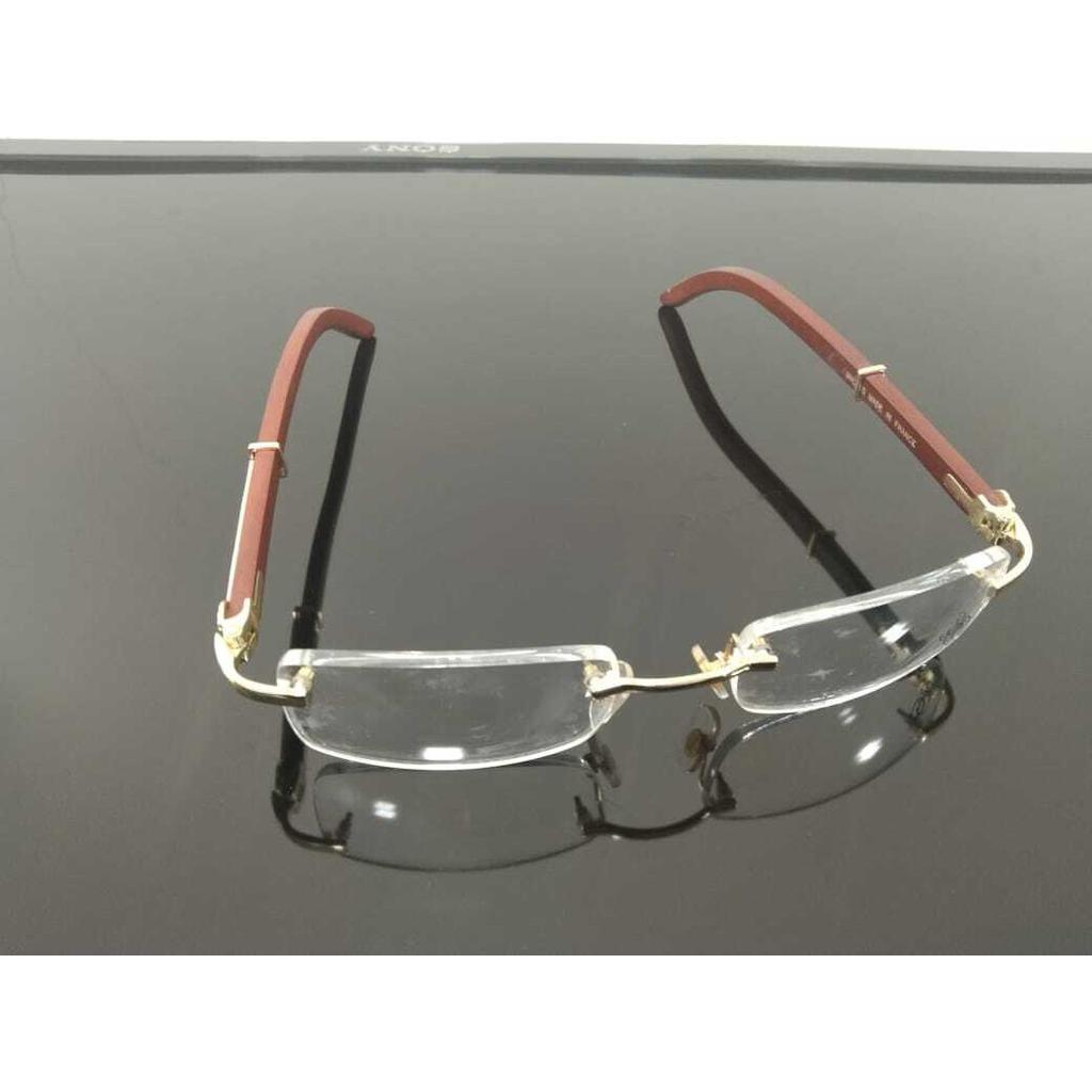 Imported men Rimless Eyeglass wood /metal  eye-ware  55-18-140 JL286093830013