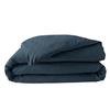 Housse De Couette 220 X 240 Cm Percale De Coton Bleu Nuit