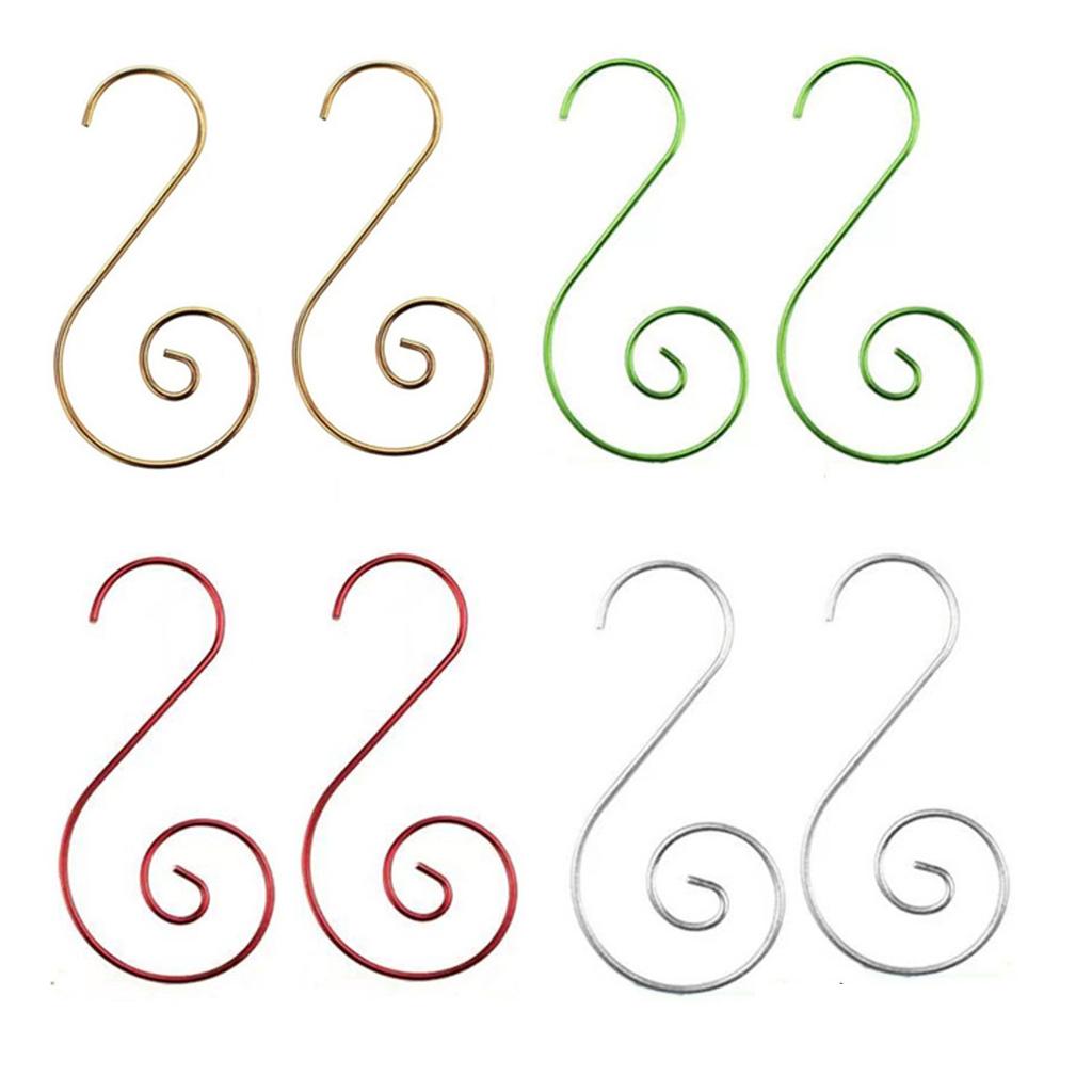 Christmas Tree Decoration Hook, Christmas Metal Wire Decoration Hanger S Shaped Hook For Christmas Stocking Christmas Ball Party Decoration
