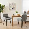Dining Chairs 2 pcs Velvet Light Gray 59 x 59.5 x 90 cm