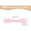 uxcell 40Pcs Clothes Hanger Windproof Plastic Strip Hook, Anti-Slip Off Windproof Fixed Buckle, Anti-Drop Strips Hanger Fixation for Outdoor Indoor